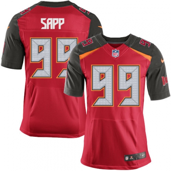 Men's Nike Tampa Bay Buccaneers #99 Warren Sapp Elite Red Team Color NFL Jersey - Ujersey