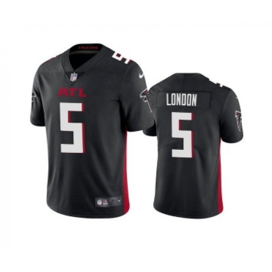 Men's Atlanta Falcons #5 Drake London Black Vapor Untouchable Limited Stitched Jersey