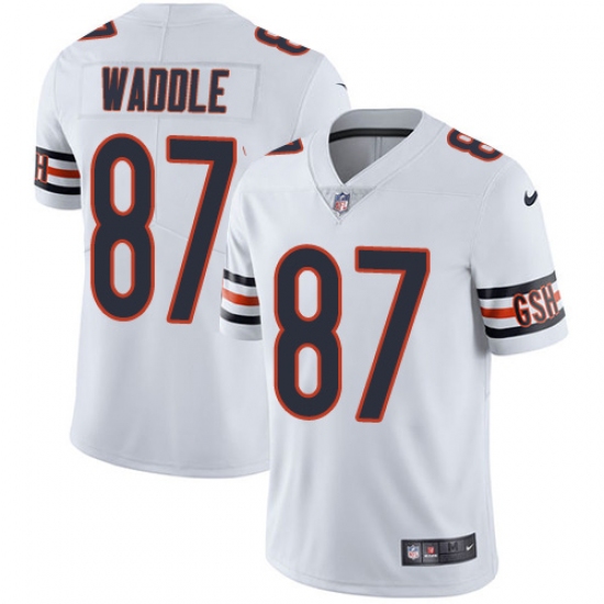 Youth Nike Chicago Bears #87 Tom Waddle White Vapor Untouchable Limited Player NFL Jersey - Ujersey