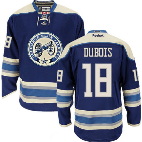 Men's Reebok Columbus Blue Jackets #18 Pierre-Luc Dubois Premier Navy Blue Third NHL Jersey - Ujersey