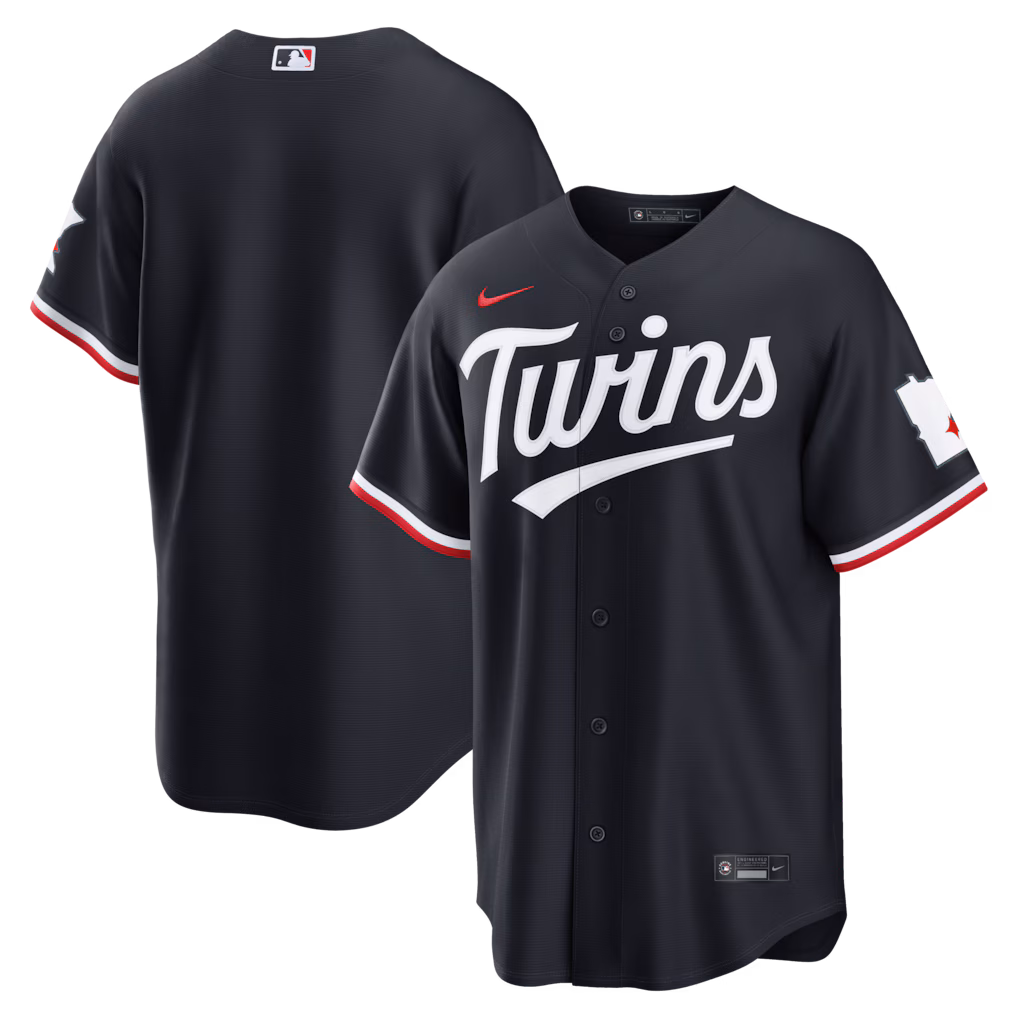 Men's Minnesota Twins  Nike Navy Alternate Stadium Jersey - U-jersey