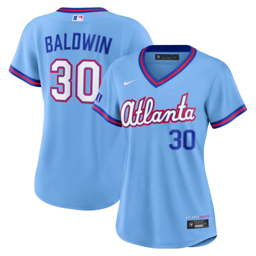 Women's Atlanta Braves Drake Baldwin Nike Powder Blue 2026 City Connect Stadium Jersey - SUjersey01