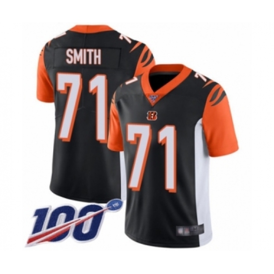 Youth Cincinnati Bengals #71 Andre Smith Black Team Color Vapor Untouchable Limited Player 100th Season Football Jersey - Ujersey