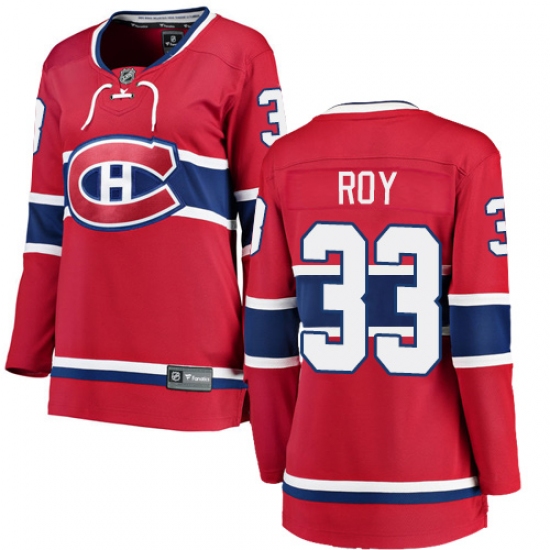 Women's Montreal Canadiens #33 Patrick Roy Authentic Red Home Fanatics Branded Breakaway NHL Jersey - Ujersey