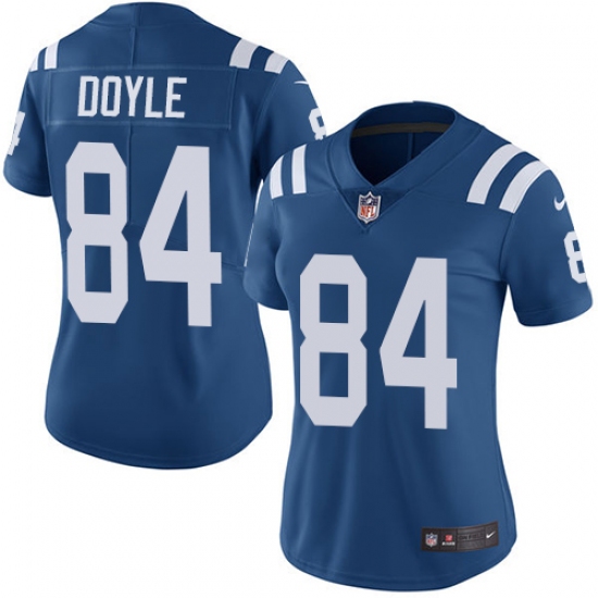 Women's Nike Indianapolis Colts #84 Jack Doyle Elite Royal Blue Team Color NFL Jersey - Ujersey