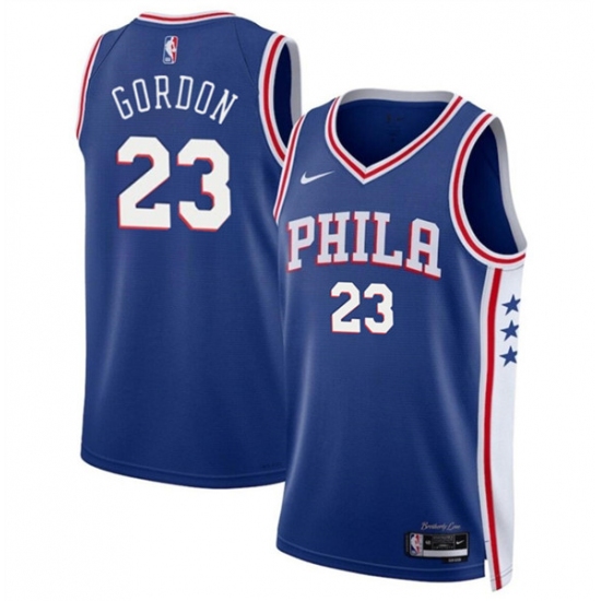 Men's Philadelphia 76ers #23 Eric Gordon Royal Icon Edition Stitched Jersey - Ujersey
