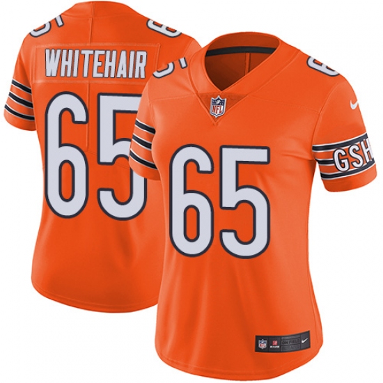 Women's Nike Chicago Bears #65 Cody Whitehair Limited Orange Rush Vapor Untouchable NFL Jersey - Ujersey