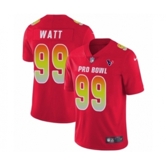 Youth Nike Houston Texans #99 J.J. Watt Limited Red AFC 2019 Pro Bowl NFL Jersey - Ujersey