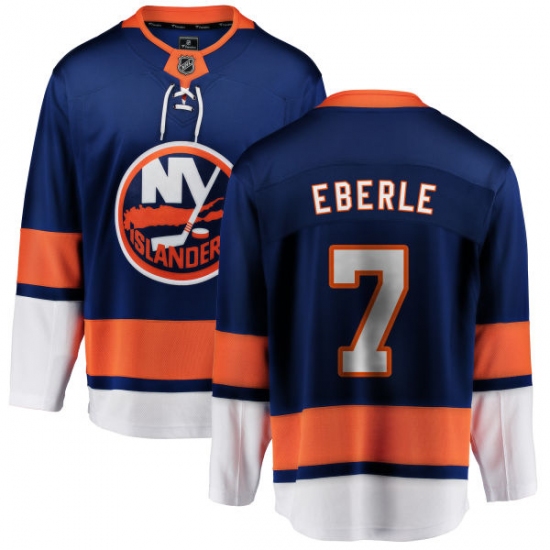 Men's New York Islanders #7 Jordan Eberle Fanatics Branded Royal Blue Home Breakaway NHL Jersey - Ujersey