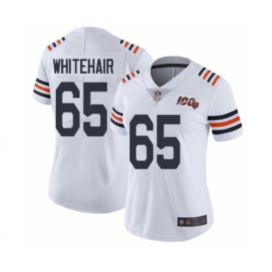 Women's Chicago Bears #65 Cody Whitehair White 100th Season Limited Football Jersey - Ujersey