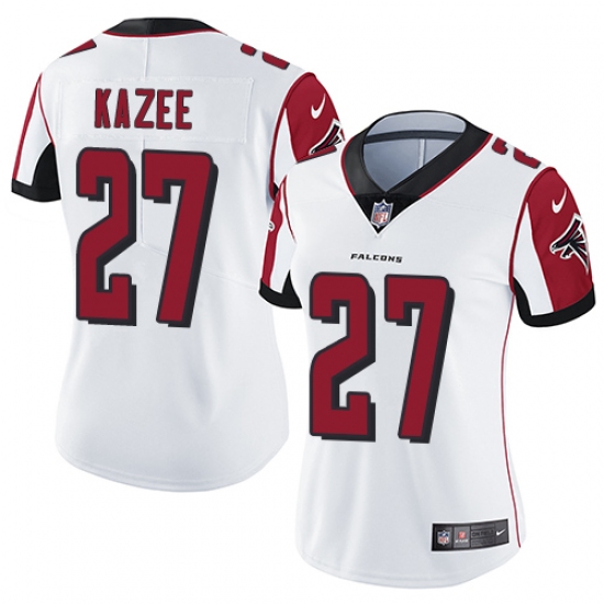 Women Nike Atlanta Falcons #27 Damontae Kazee White Vapor Untouchable Limited Player NFL Jersey - Ujersey
