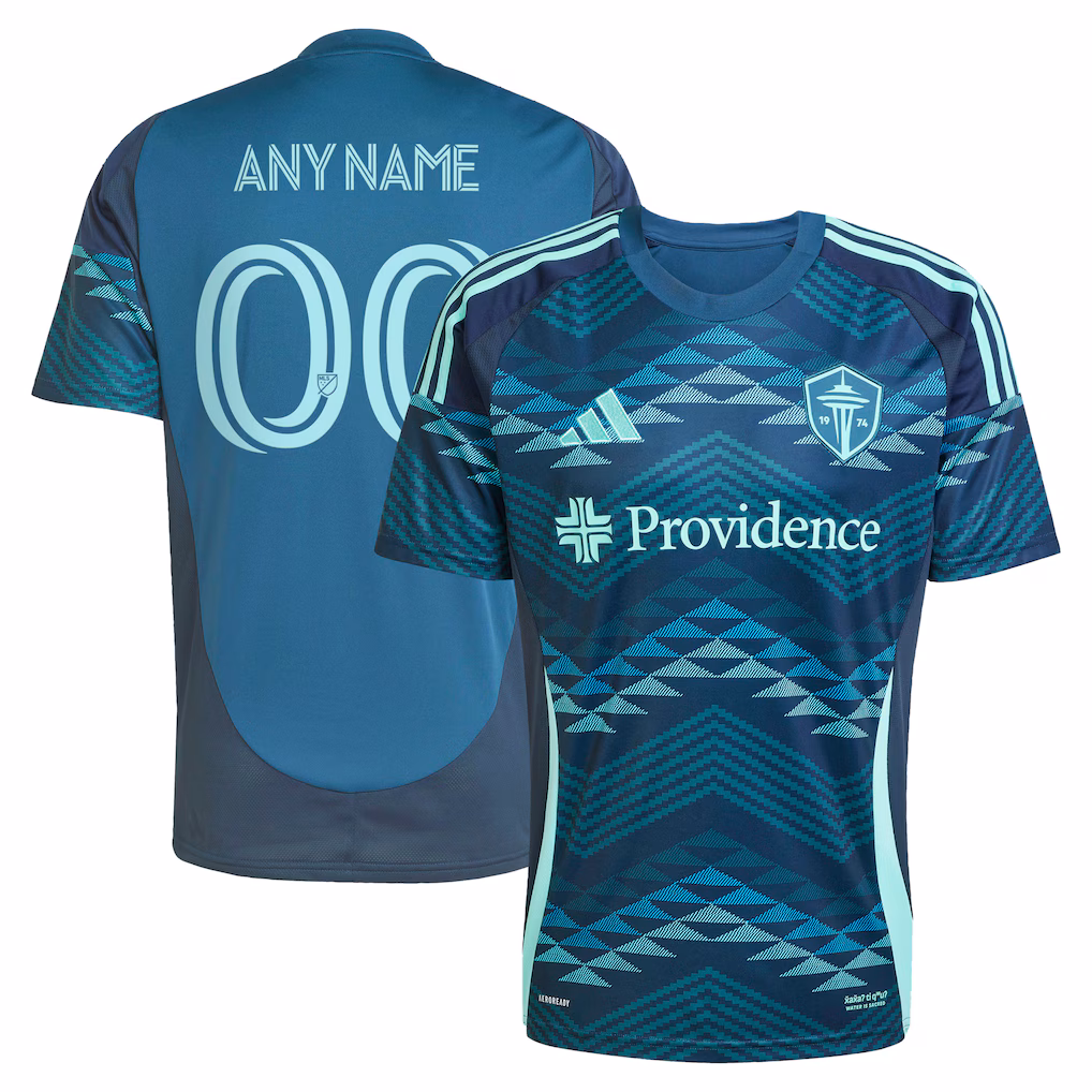 Men's Seattle Sounders FC adidas Blue 2025 The Salish Sea Kit Replica Custom Jersey - Ujersey NHL