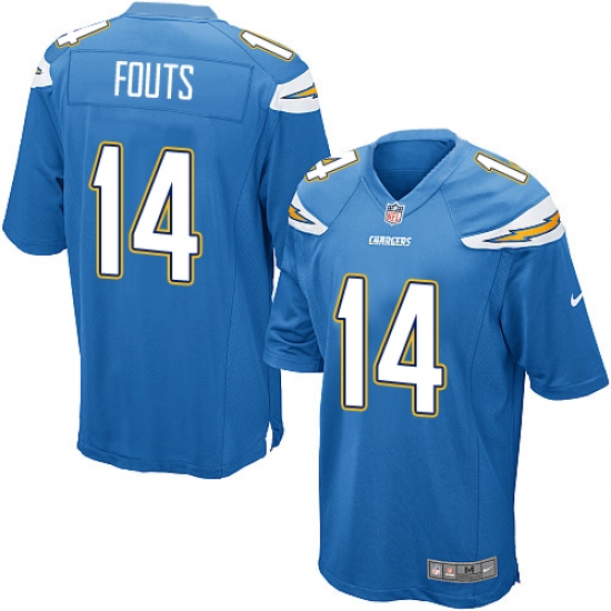 Men's Nike Los Angeles Chargers #14 Dan Fouts Game Electric Blue Alternate NFL Jersey - Ujersey