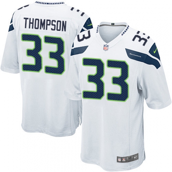 Men's Nike Seattle Seahawks #33 Tedric Thompson Game White NFL Jersey - Ujersey