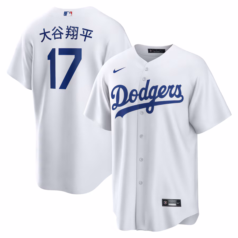 Men's Los Angeles Dodgers Shohei Ohtani Nike White Home Replica Jersey - Ujersey