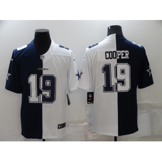 Men's Dallas Cowboys #19 Amari Cooper White-Blue Fashion Football Limited Jersey - Ujersey