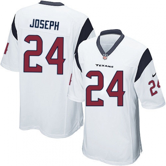 Men's Nike Houston Texans #24 Johnathan Joseph Game White NFL Jersey - Ujersey