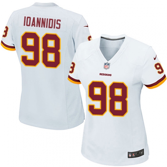 Women's Nike Washington Redskins #98 Matthew Ioannidis Game White NFL Jersey