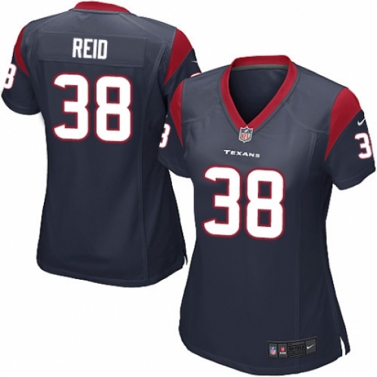 Women's Nike Houston Texans #38 Justin Reid Game Navy Blue Team Color NFL Jersey - Ujersey