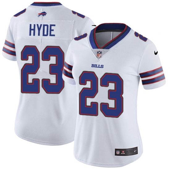 Women's Nike Buffalo Bills #23 Micah Hyde White Vapor Untouchable Limited Player NFL Jersey - Ujersey
