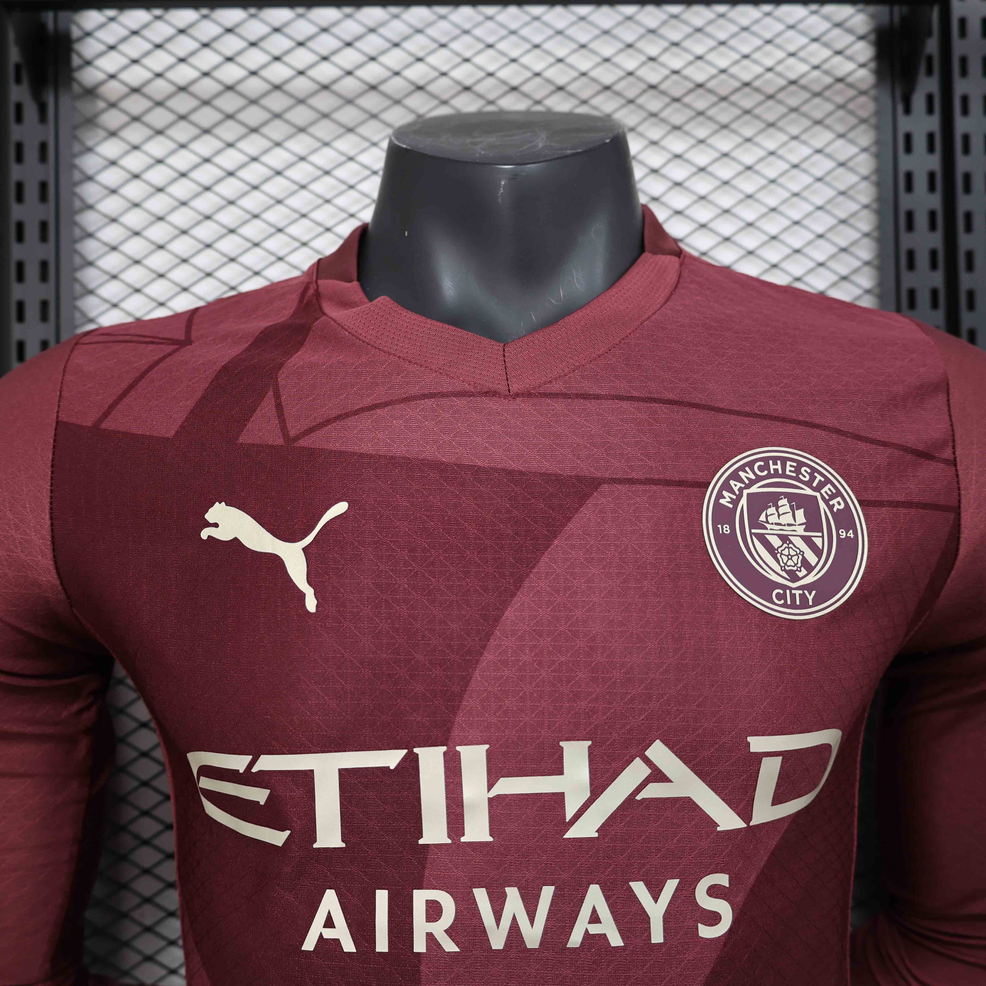 Manchester City  Third Away Long Sleeve Football Jersey Shirt 2024/25