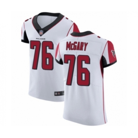 Men's Atlanta Falcons #76 Kaleb McGary White Vapor Untouchable Elite Player Football Jersey - Ujersey