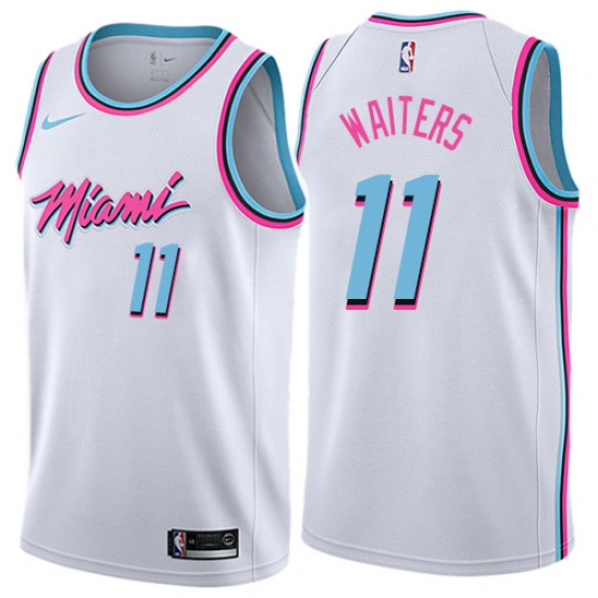 Youth Nike Miami Heat #11 Dion Waiters Swingman White NBA Jersey - City Edition - Ujersey