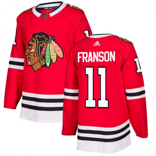 Youth Adidas Chicago Blackhawks #11 Cody Franson Authentic Red Home NHL Jersey - Ujersey