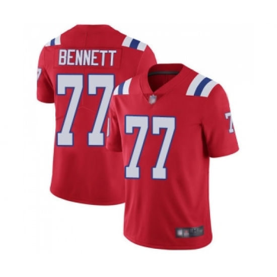Youth New England Patriots #77 Michael Bennett Red Alternate Vapor Untouchable Limited Player Football Jersey - Ujersey