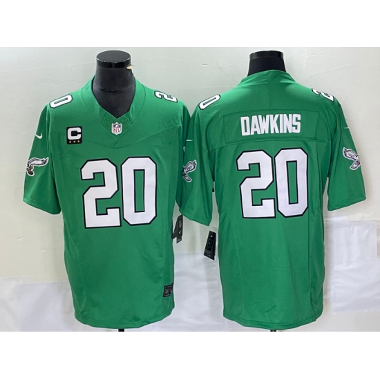 Men's Nike Philadelphia Eagles #20 Brian Dawkins Green 2023 F.U.S.E. Vapor Untouchable C Stitched Football Jersey - Ujersey