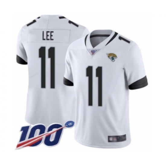 Men's Jacksonville Jaguars #11 Marqise Lee White Vapor Untouchable Limited Player 100th Season Football Jersey - Ujersey