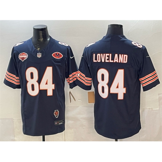 Men's Chicago Bears #84 Colston Loveland Navy F.U.S.E. 2025 NFC North Champions & VMH Vapor Untouchable Limited Stitched Football Jersey - Ujersey