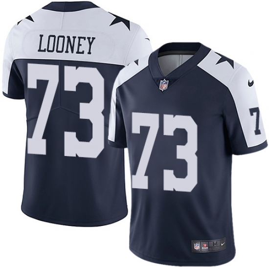 Youth Nike Dallas Cowboys #73 Joe Looney Navy Blue Throwback Alternate Vapor Untouchable Limited Player NFL Jersey - Ujersey