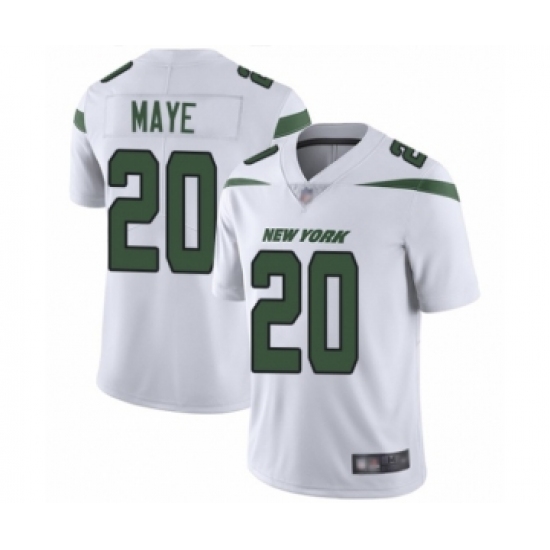 Men's New York Jets #20 Marcus Maye White Vapor Untouchable Limited Player Football Jersey - Ujersey
