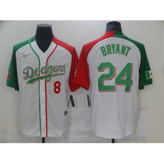 Men's Nike Los Angeles Dodgers #24 Kobe Bryant White Authentic Baseball Jersey - Ujersey