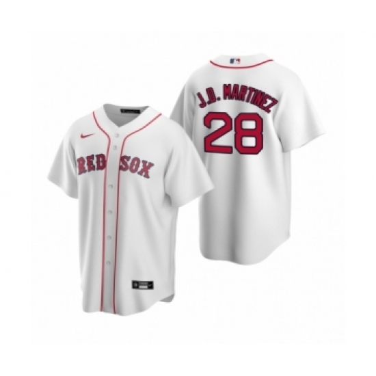 Men's Boston Red Sox #28 J.D. Martinez Nike White Replica Home Jersey - Ujersey