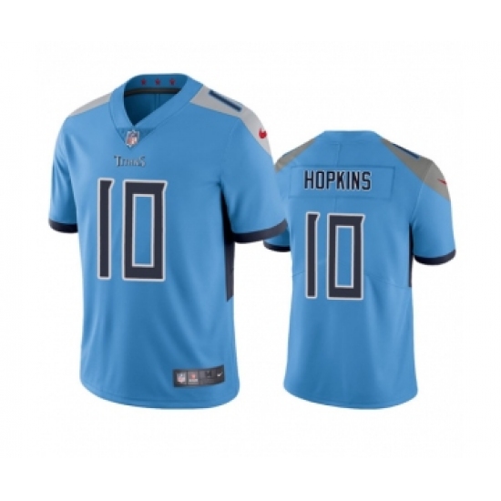 Men's Nike Tennessee Titans #10 DeAndre Hopkins Blue Vapor Untouchable Stitched Jersey - Ujersey
