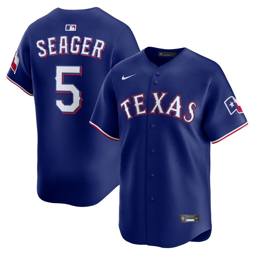 Men's Texas Rangers Corey Seager Nike Royal Alternate 2 Limited Jersey - Ujersey