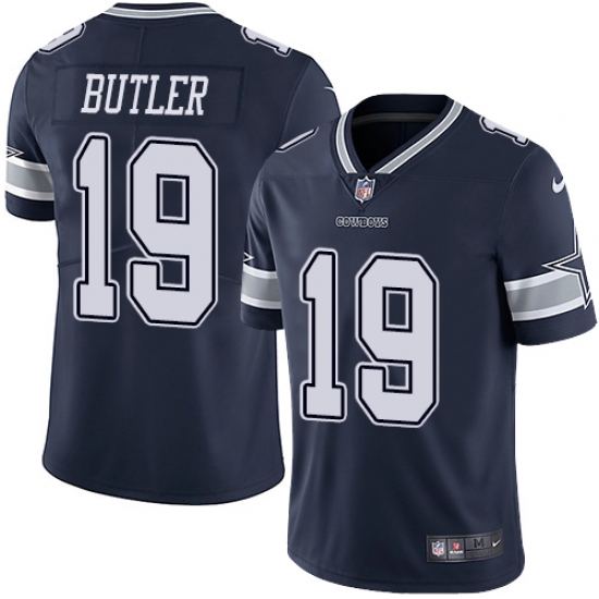 Youth Nike Dallas Cowboys #19 Brice Butler Navy Blue Team Color Vapor Untouchable Limited Player NFL Jersey - Ujersey