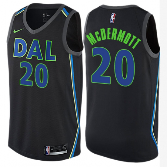 Youth Nike Dallas Mavericks #20 Doug McDermott Swingman Black NBA Jersey - City Edition - Ujersey