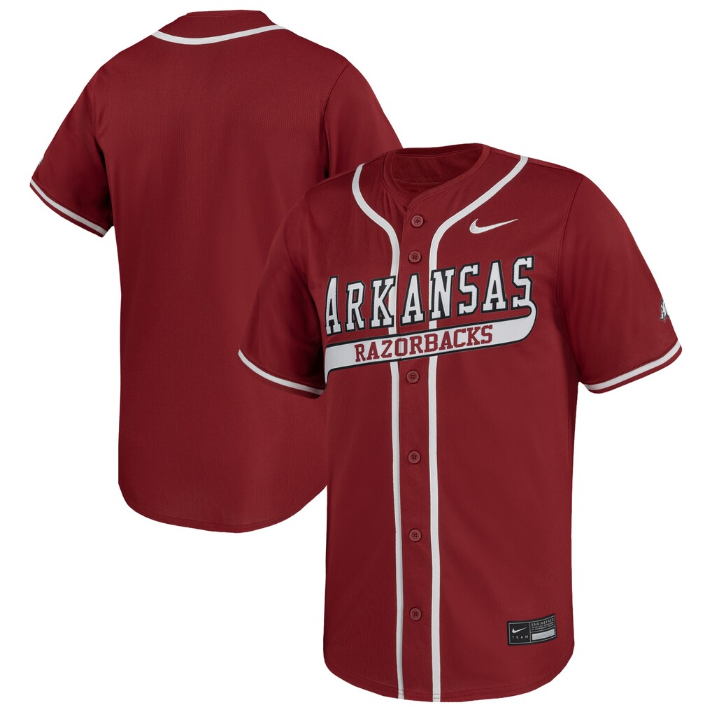 Men's Nike Cardinal Arkansas Razorbacks Limited Baseball Jersey - ujerseystore