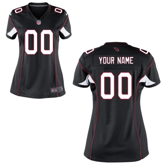 Women's Arizona Cardinals Nike Black Custom Game Jersey - Ujersey