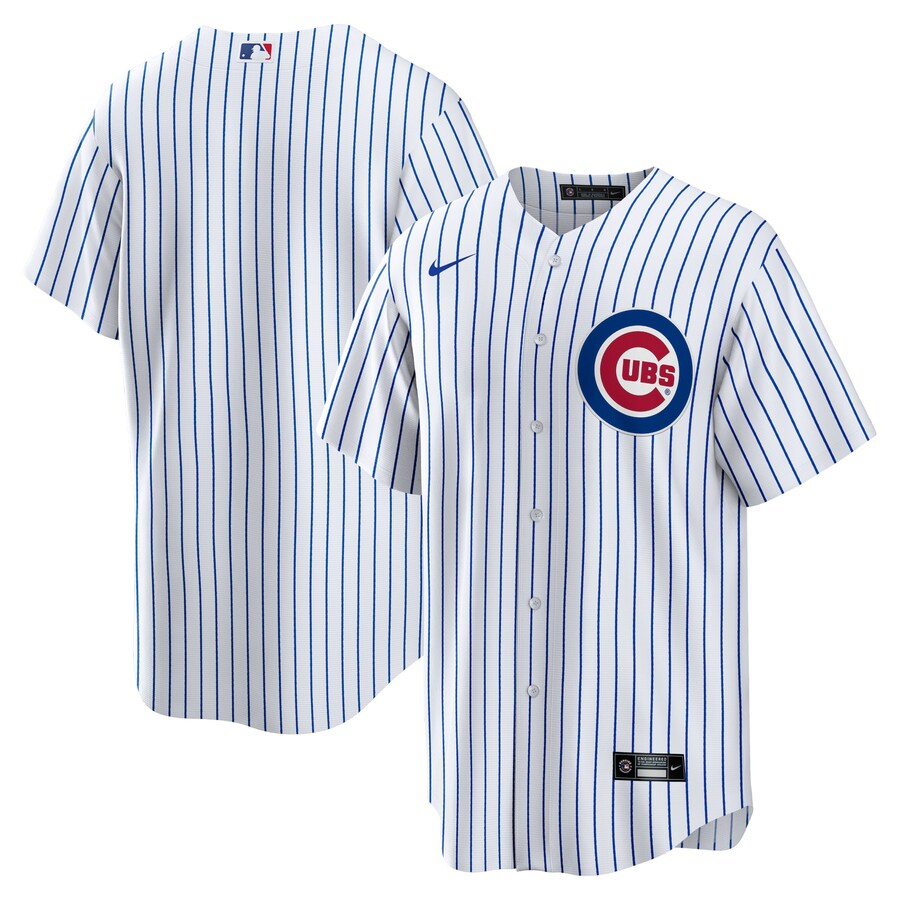 Men's Chicago Cubs Nike White Home Blank Replica Jersey - Ujersey NHL