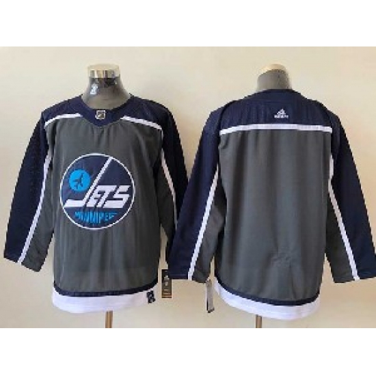 Mens Nhl Winnipeg Jets Custom Black 2021 Reverse Retro Alternate Adidas Jersey - Ujersey