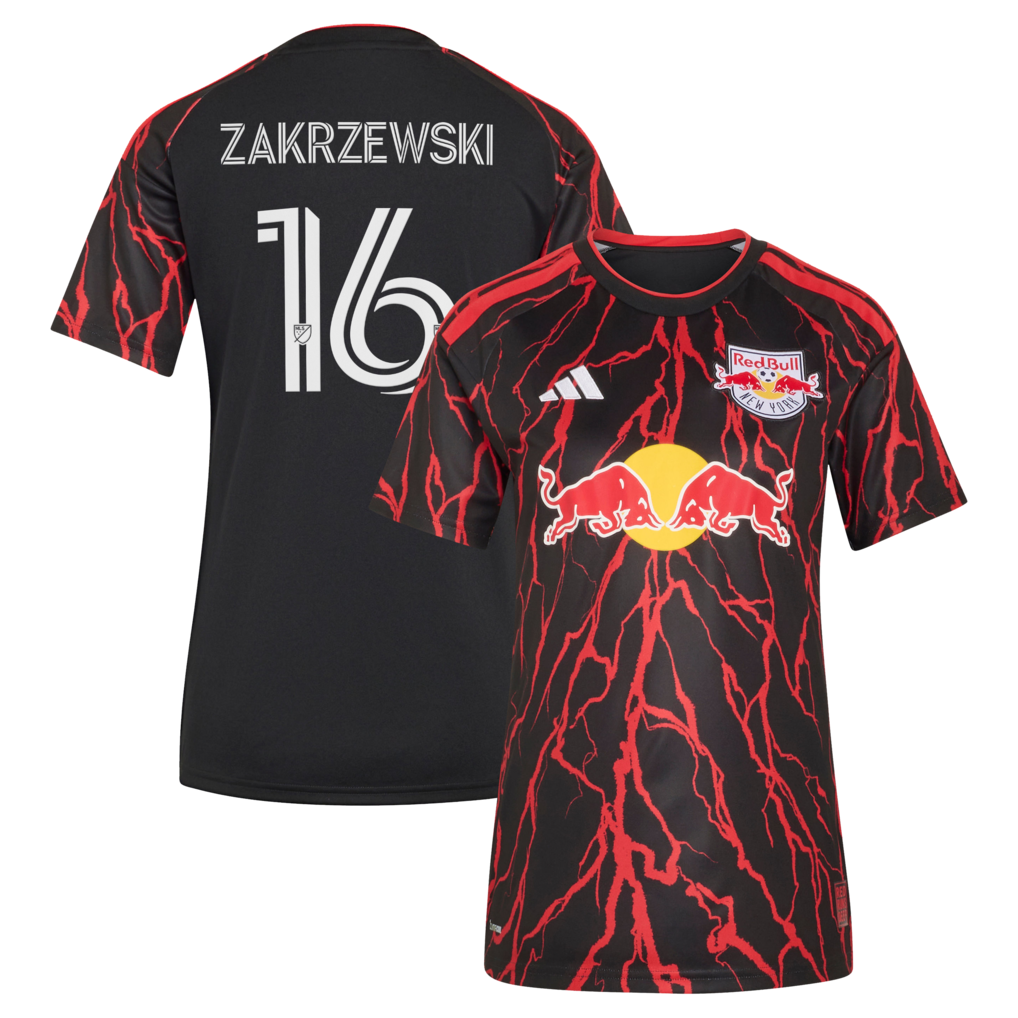 Women's New York Red Bulls Julian Hall adidas Black 2026 The Rooted Kit Replica jersey - Ujersey