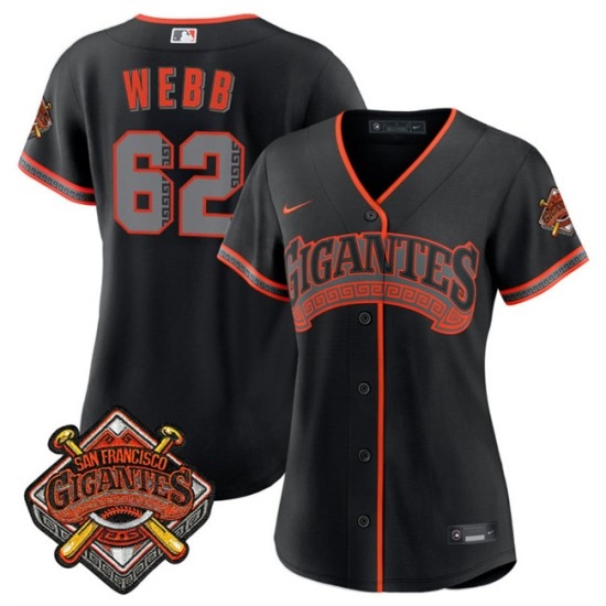 Women's San Francisco Giants #62 Wilkin Ramos Black 2026 Alternate Stadium Stitched Baseball Jersey(Run Small) - Ujersey