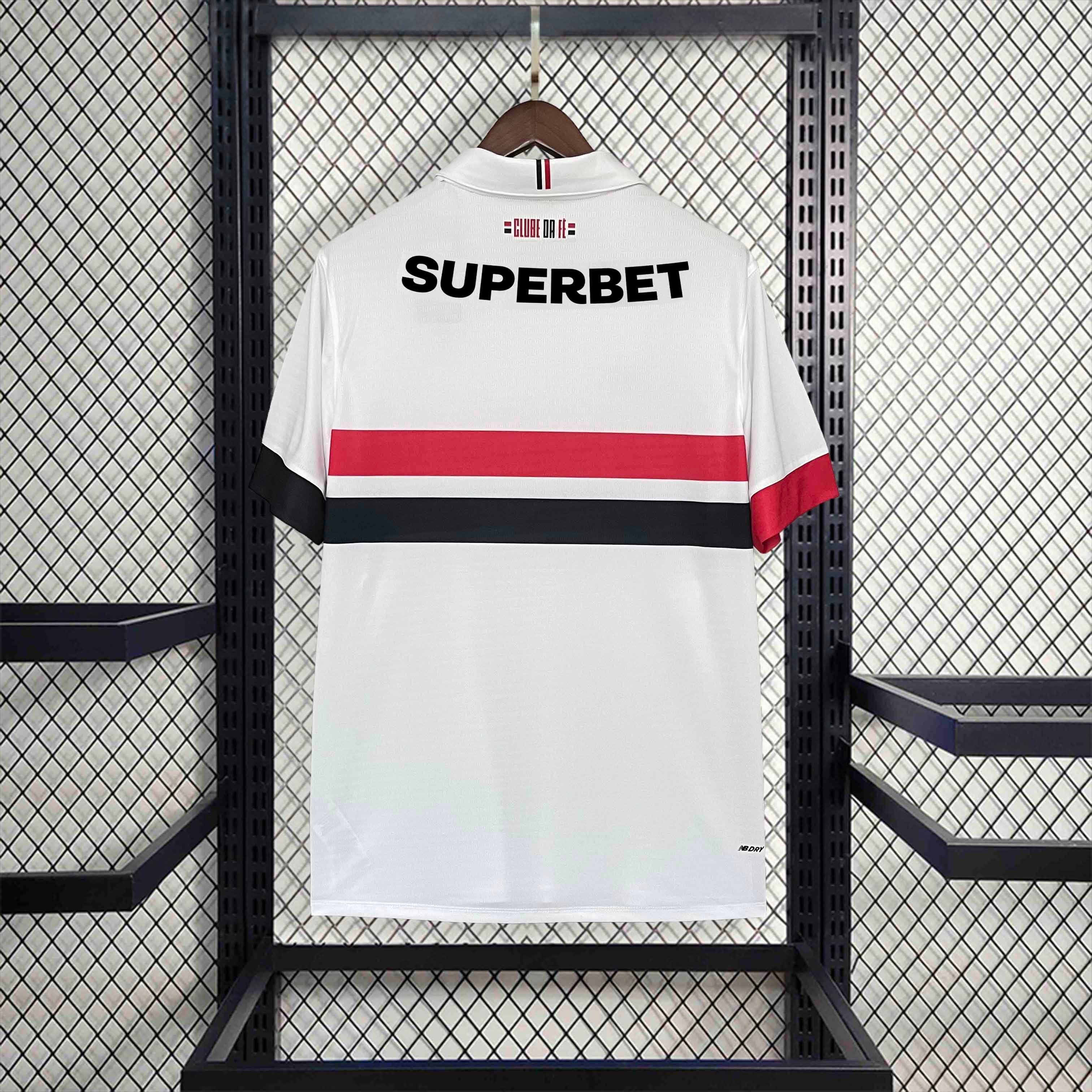 Sao Paulo FC Soccer Jersey Home Custom Shirt 2024 - Ujersey