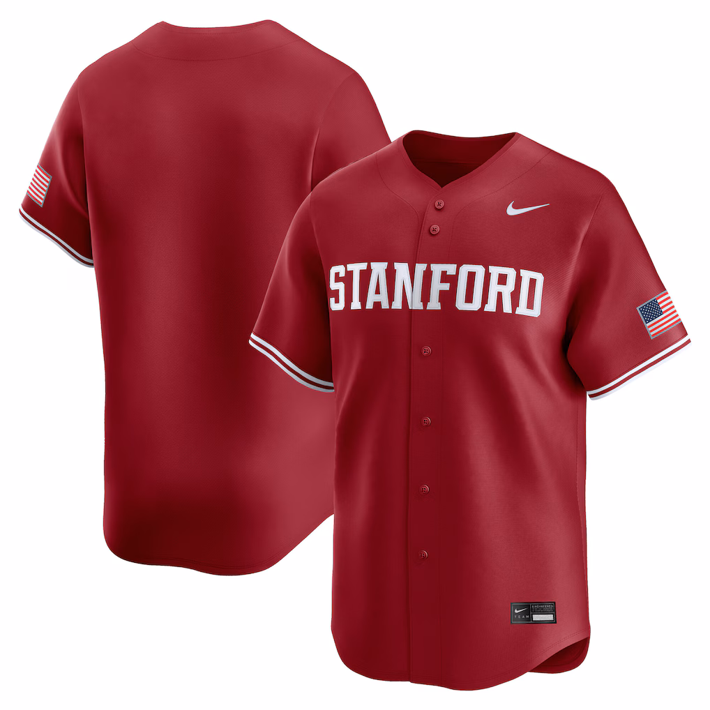 Men's Nike Cardinal Stanford Cardinal Baseball Limited Jersey - SUjersey01