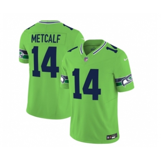 Men's Nike Seattle Seahawks #14 DK Metcalf 2023 F.U.S.E. Green Limited Football Stitched Jersey - Ujersey