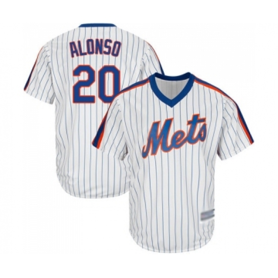 Men's New York Mets #20 Pete Alonso Replica White Alternate Cool Base Baseball Jersey - Ujersey